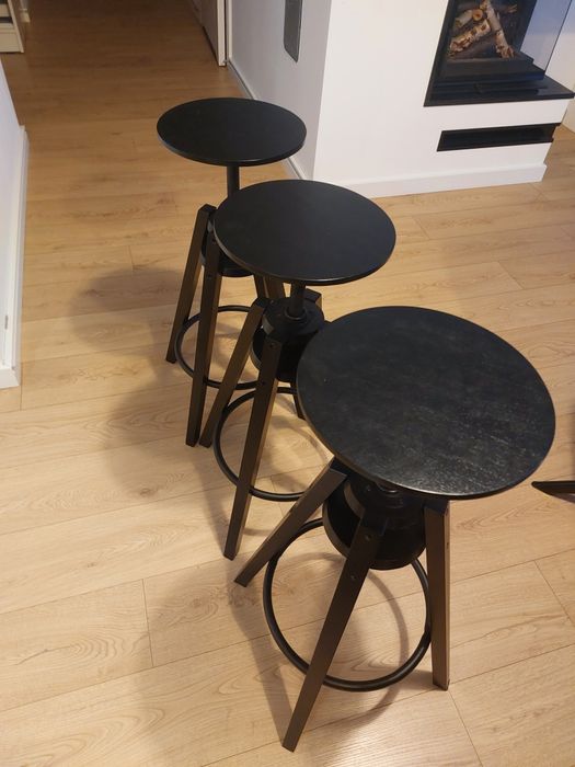 Ikea Dalfred Hoker krzesło barowe 3 szt