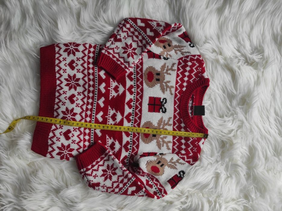 Zestaw sweterków świątecznych S i dziecięcy 92