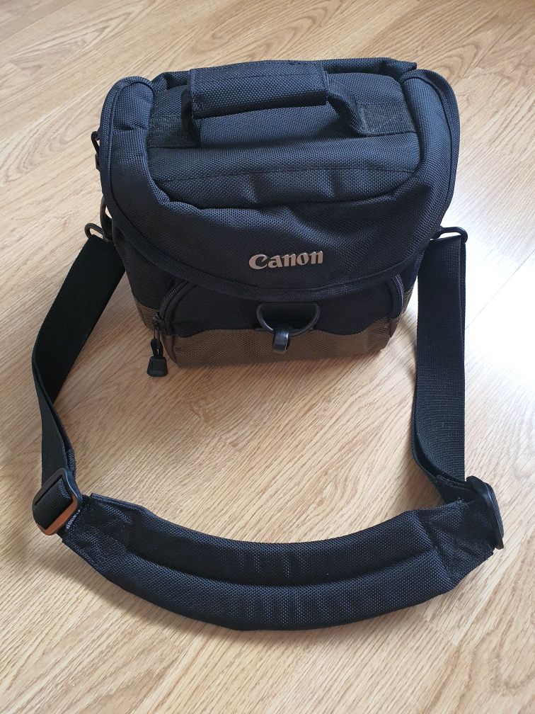 Bolsa nova Canon máquina fotográfica, objectiva  e acessórios