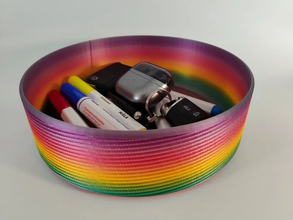 Taça Organizadora com Ranhuras Coloridas