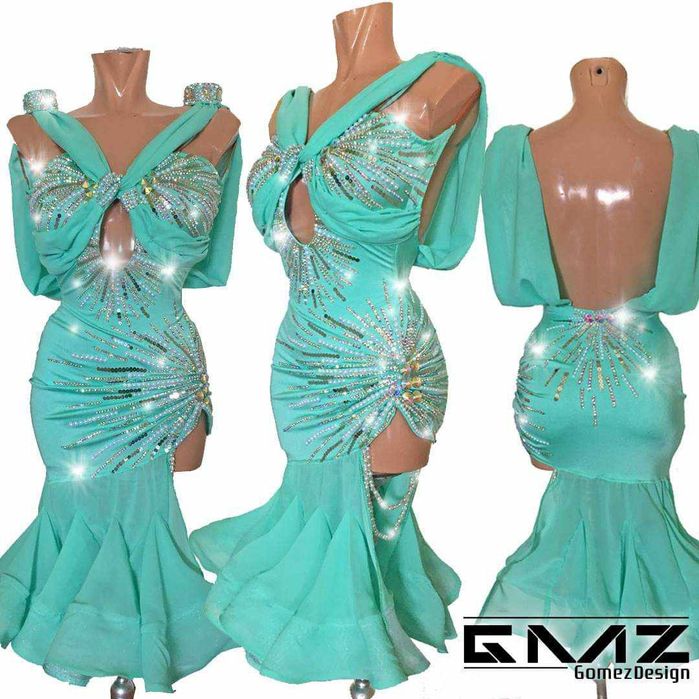 Vestido dança salão tamanho s