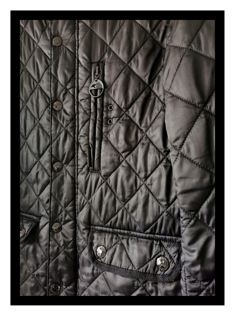 Czarna pikowana kurtka męska Nickelson (L/40) #wiosenna #przejsciowa