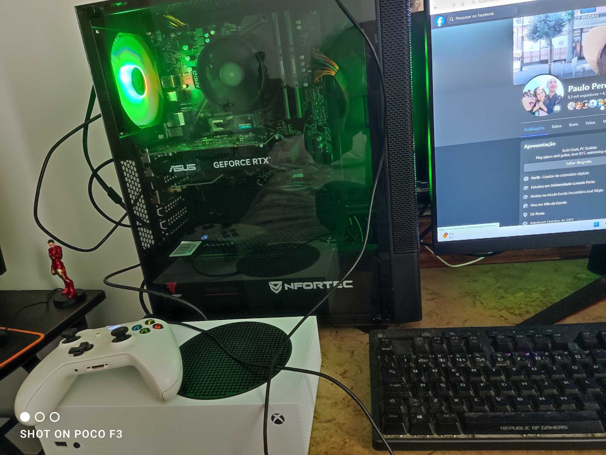 PC Gaming RTX 3050, Ryzen 5 5500, 16GB ram, 1TB NVMe SSD.