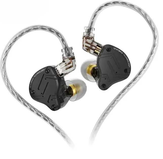 KZ ZS10 PRO X (Hi-Res, 1DD+4BA) – Гібридні навушники для крутого аудіо