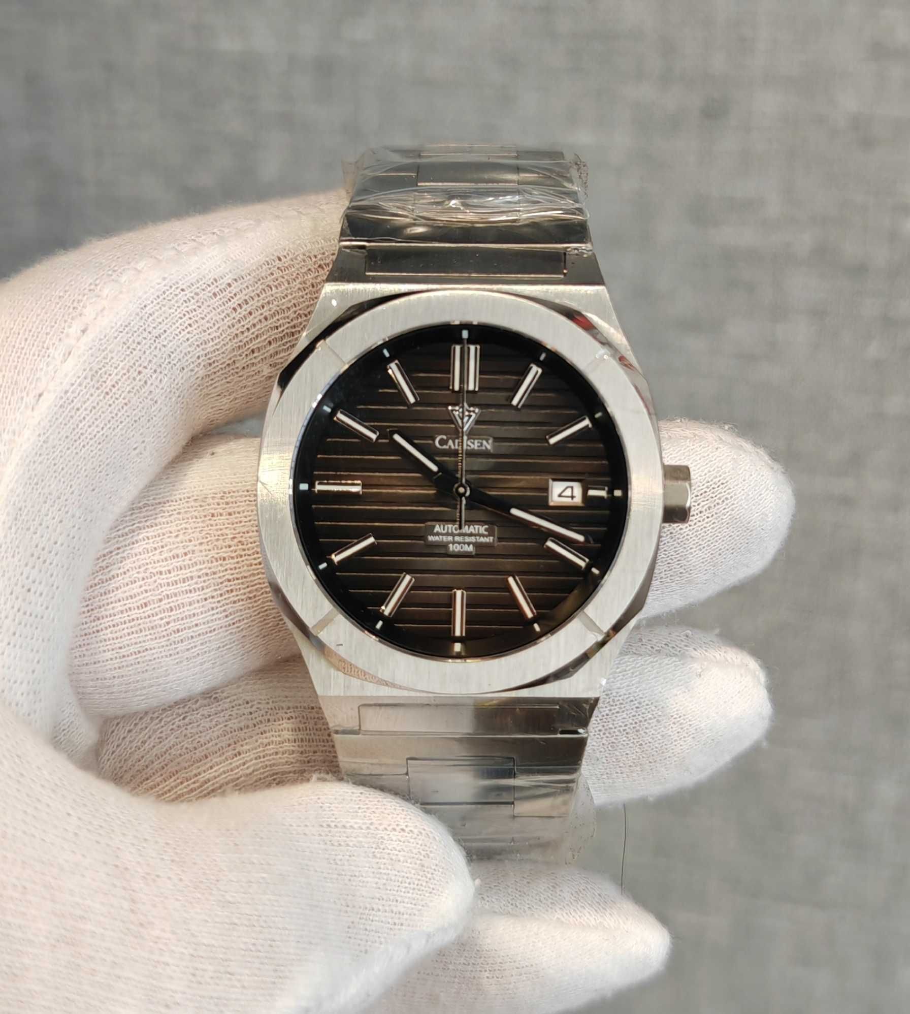 Чоловічий годинник Cadisen Automatic 100m Sapphire 40mm NH35A