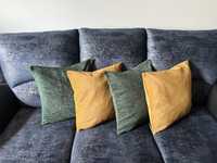 Poszewki dekoracyjne na poduszki (jaśki) kompozycja zielone żółte