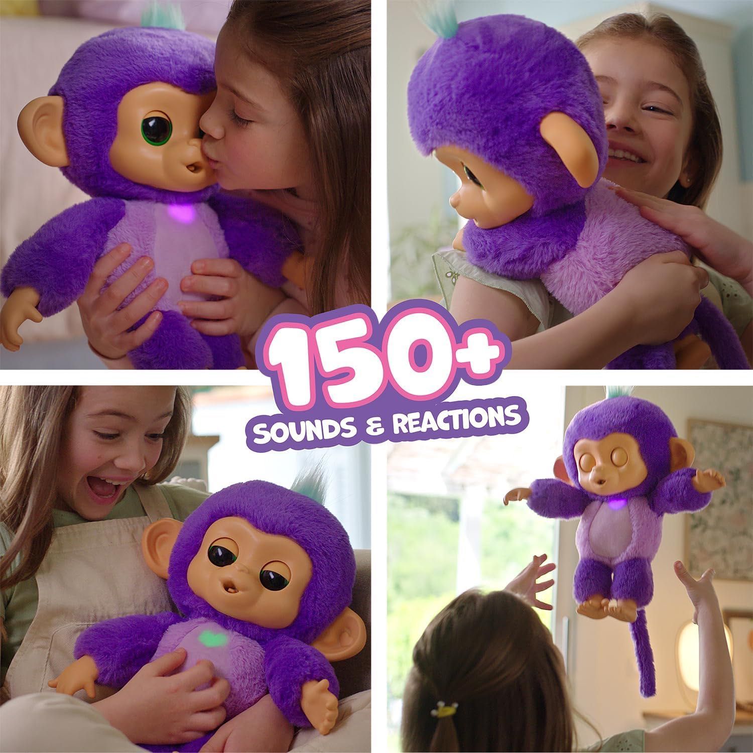 Интерактивная обезьянка Санни Fingerlings Care ‘n’ Cuddles Monkey