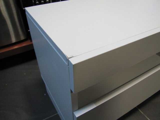 Szafka na buty otwierana 4 półki biała