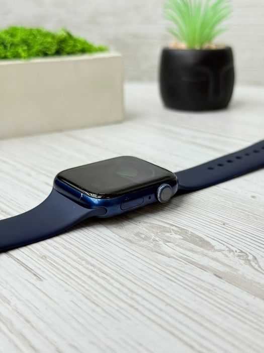 Apple watch 6 44 mm blue/black епл вотч 6 44 мм