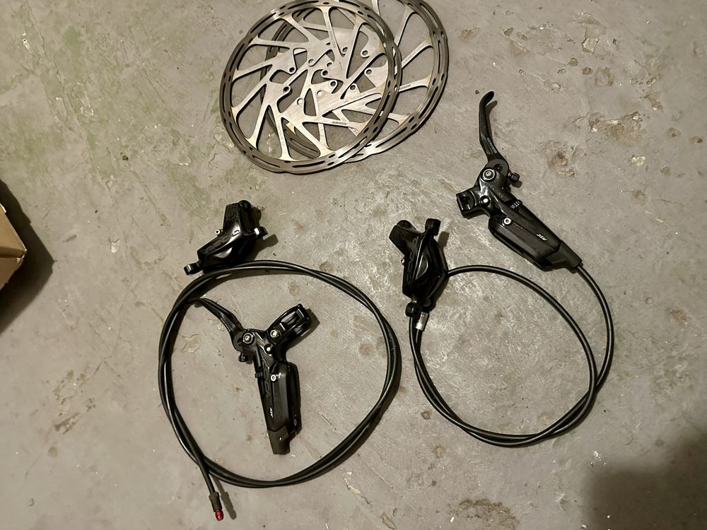 Sram Code RSC 4 tloczkowe komplet bdb stan