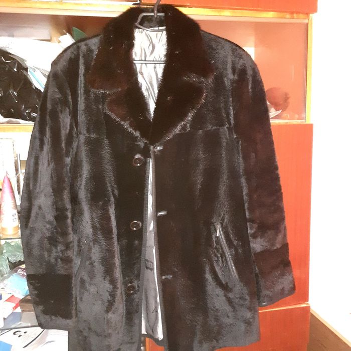 Полушубок  чоловічий (верблюд+комір норка)