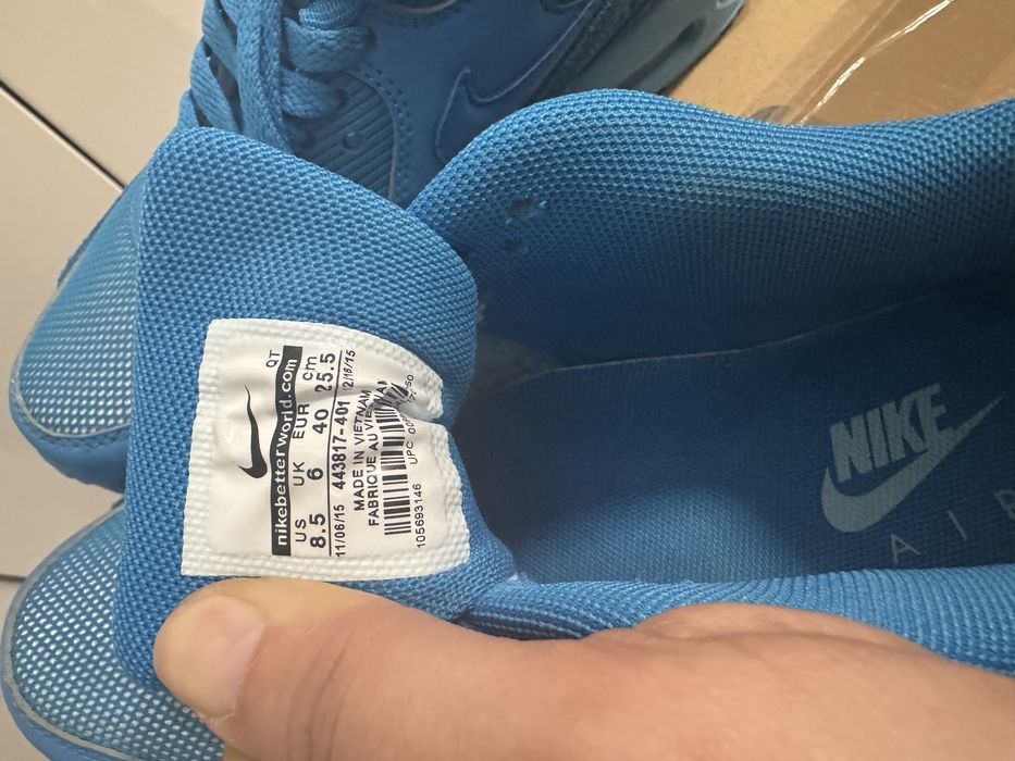 Jak Nowe Nike air max kolor niebieski r. 40 25,5cm