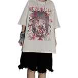 Koszulka z nadrukiem T-SHIRT japoński styl anime harajuku manga - M