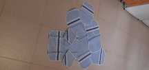 Bonito conjunto de naprons de cozinha