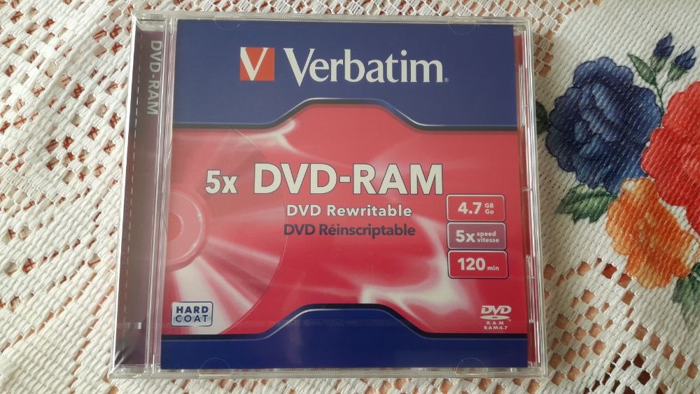 Verbatim DVD-RAM 5x 4.7GB Новые и запечатанные в упаковке