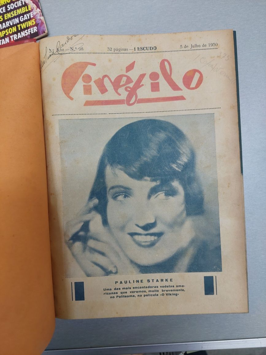 Cinema Revistas vintage cinéfilo encadernação original 5