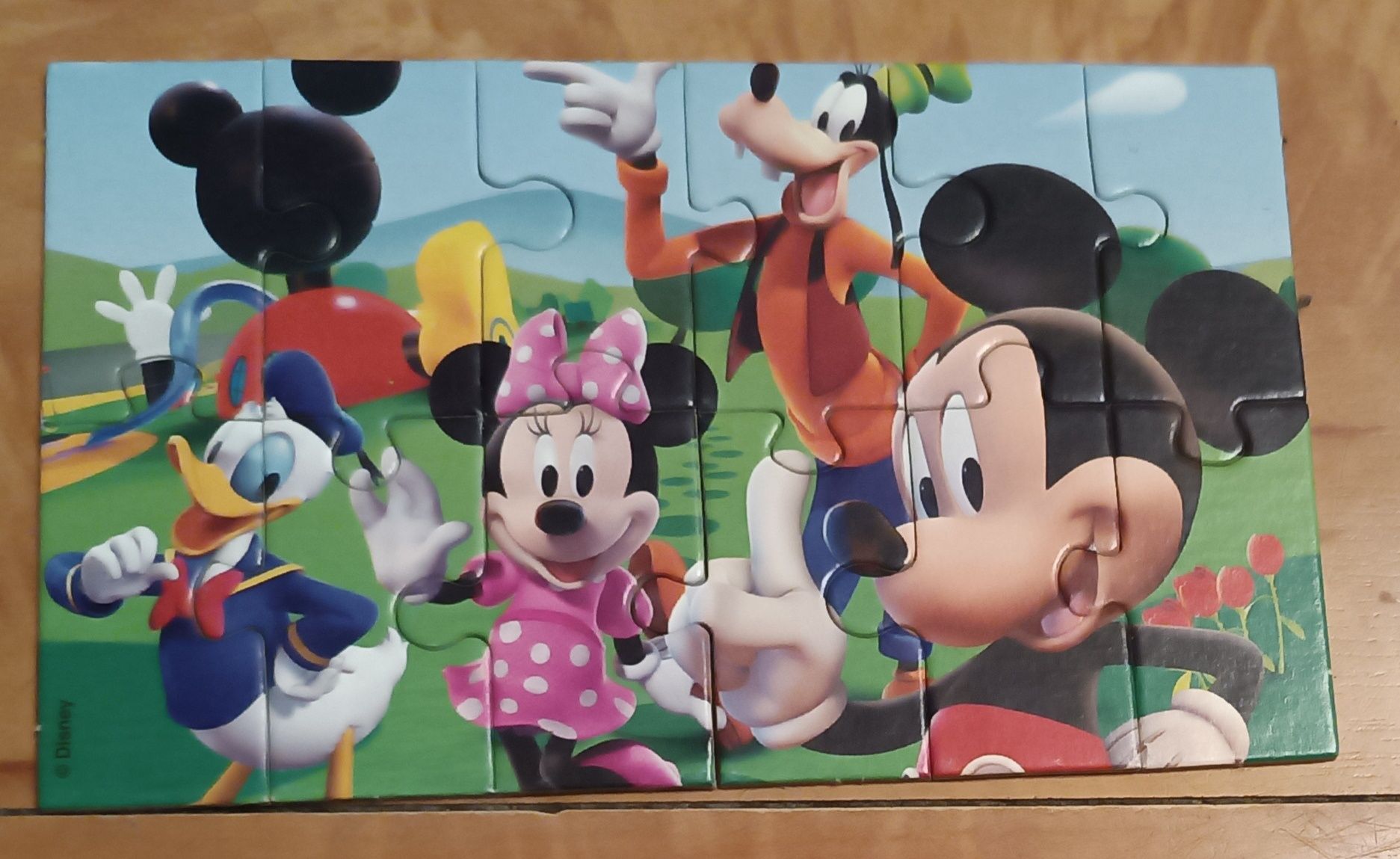 Puzzle + domino Myszka Minnie i Miki 3+