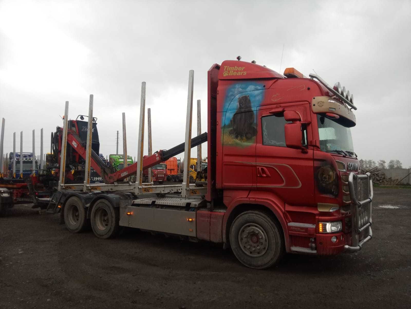 Samochód ciężarowy do drewna Scania R730, 2014 r.
