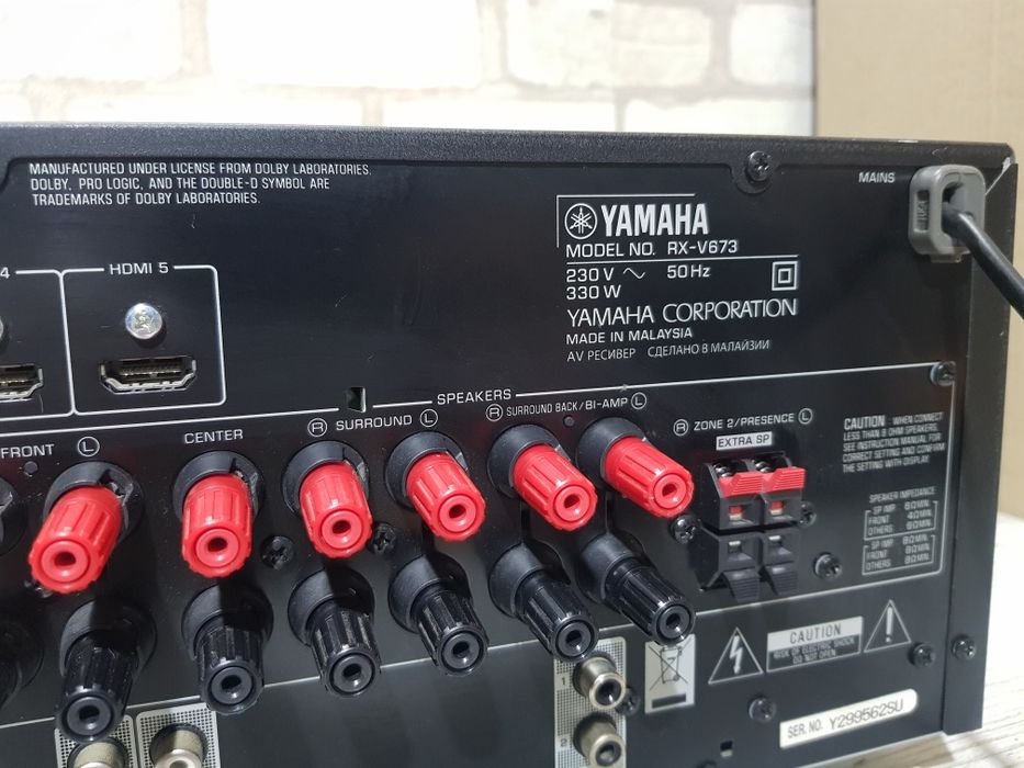Пульт!7.1AV-ресивер Yamaha RX-V673 7х150Вт USB,4K,USB,AirPlay