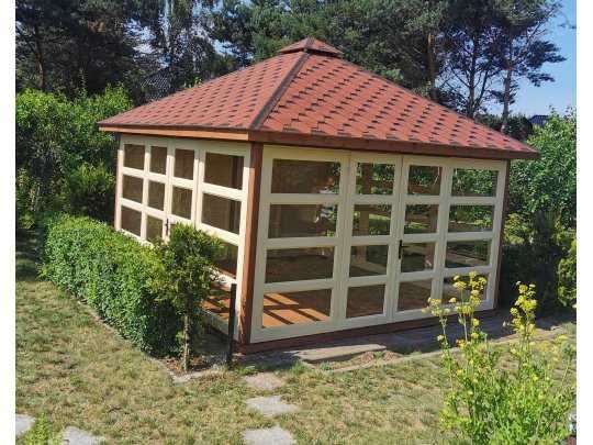 Ogród zimowy,altana przeszklona,drewniana,zimowa,ogrodowa,4x3,4x4m
