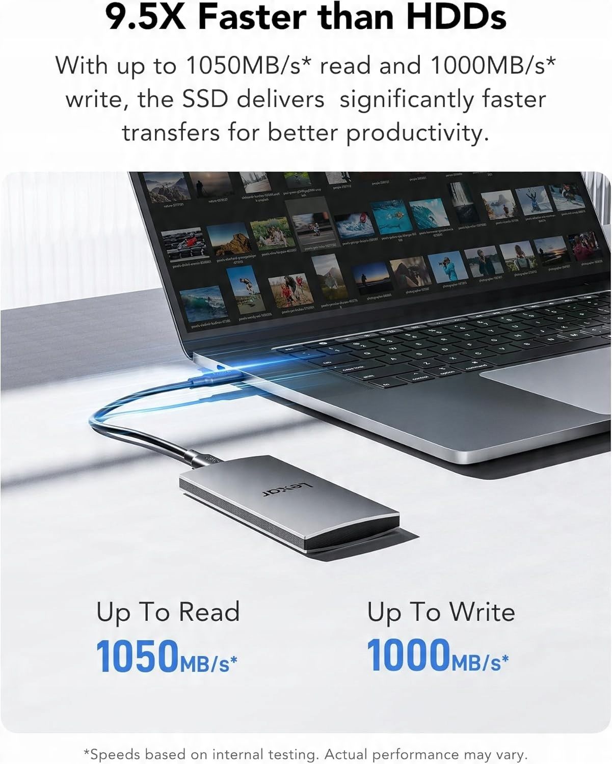 Lexar Es3 Dysk Ssd Zewnętrzny 2Tb, Usb3.2 Gen2
