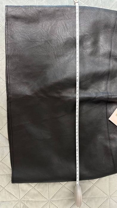 Юбка мини з экокожи