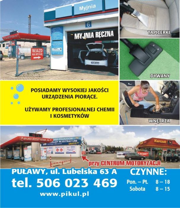 Myjnia ręczna do wynajęcia auto detailing w Puławach przy stacji lotos