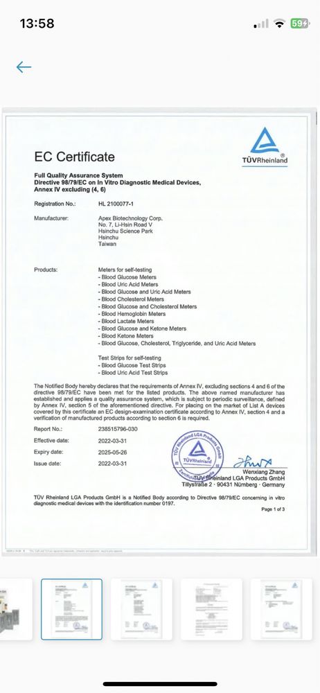 Zestaw do mierzenia cial ketonowych Multisure Gk