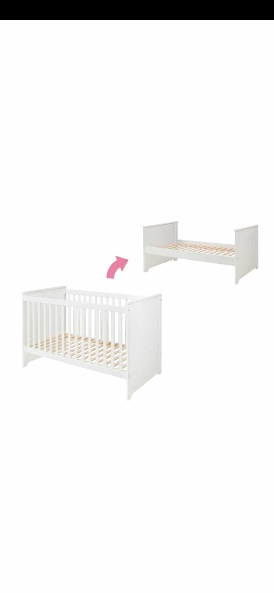 Łóżeczko Bellamy Marylou 140x70 z materacem. Promocyjna cena -25%