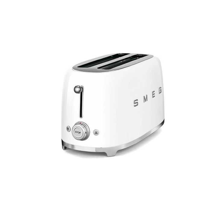 Тостер Smeg TSF02WHEU білий глянцевий, 4 скибочки