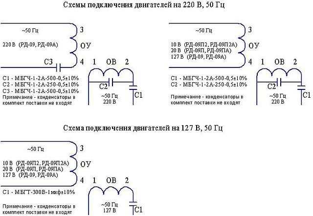 Реверсивный двигатель РД-09 с редуктором