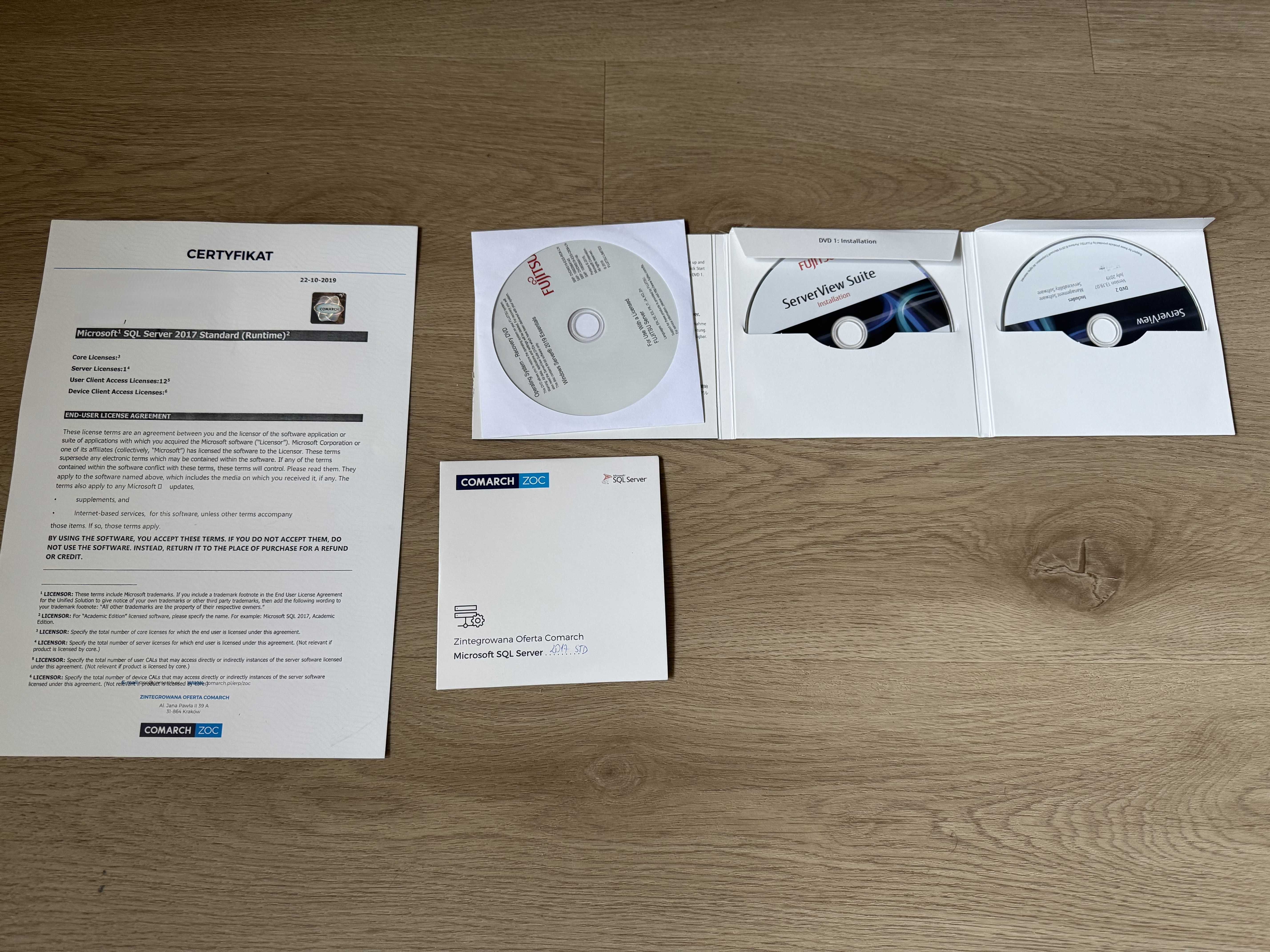 Serwer FUJITSU PRIMERGY TX1330 M4, 4x SSD + 1x HDD, SQL 2019 Standard