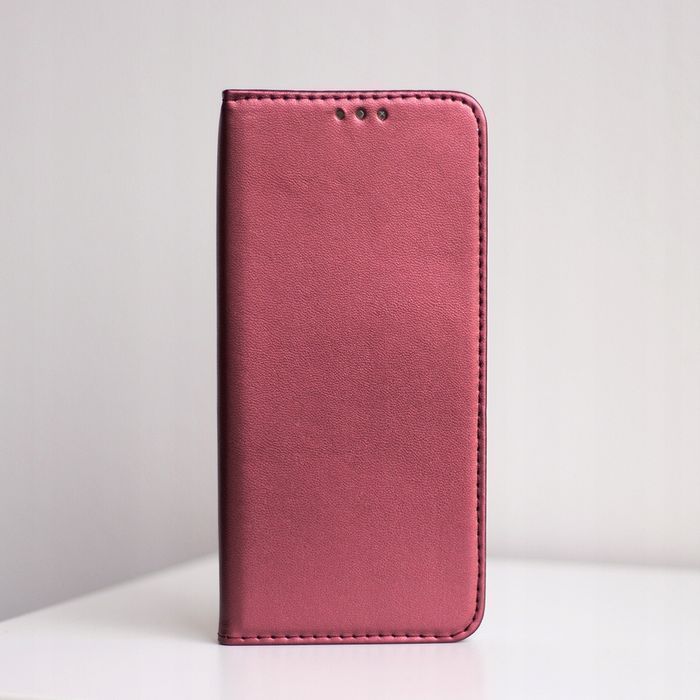 Etui Z Klapką Magnetic Do Xiaomi Redmi Note 12 5G / Poco X5 Burgundowe