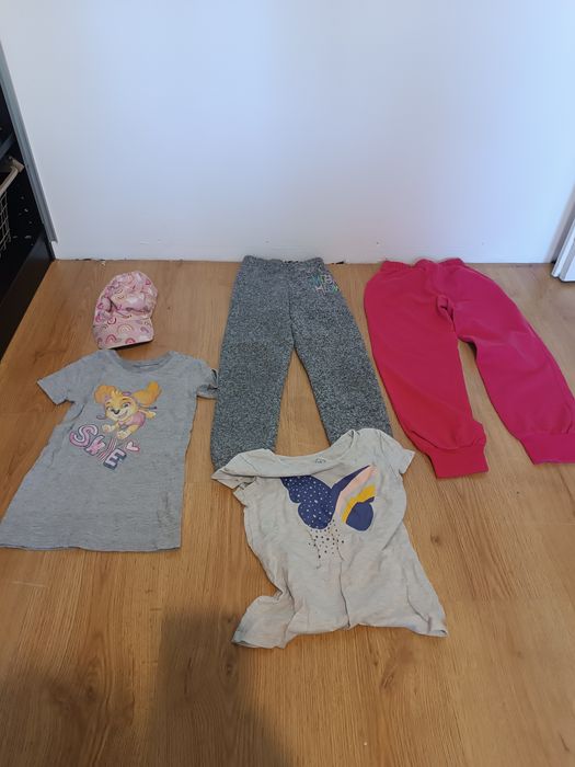 Zestaw dla dziewczynki Koszulki t-shirt spodnie 4 lata 122