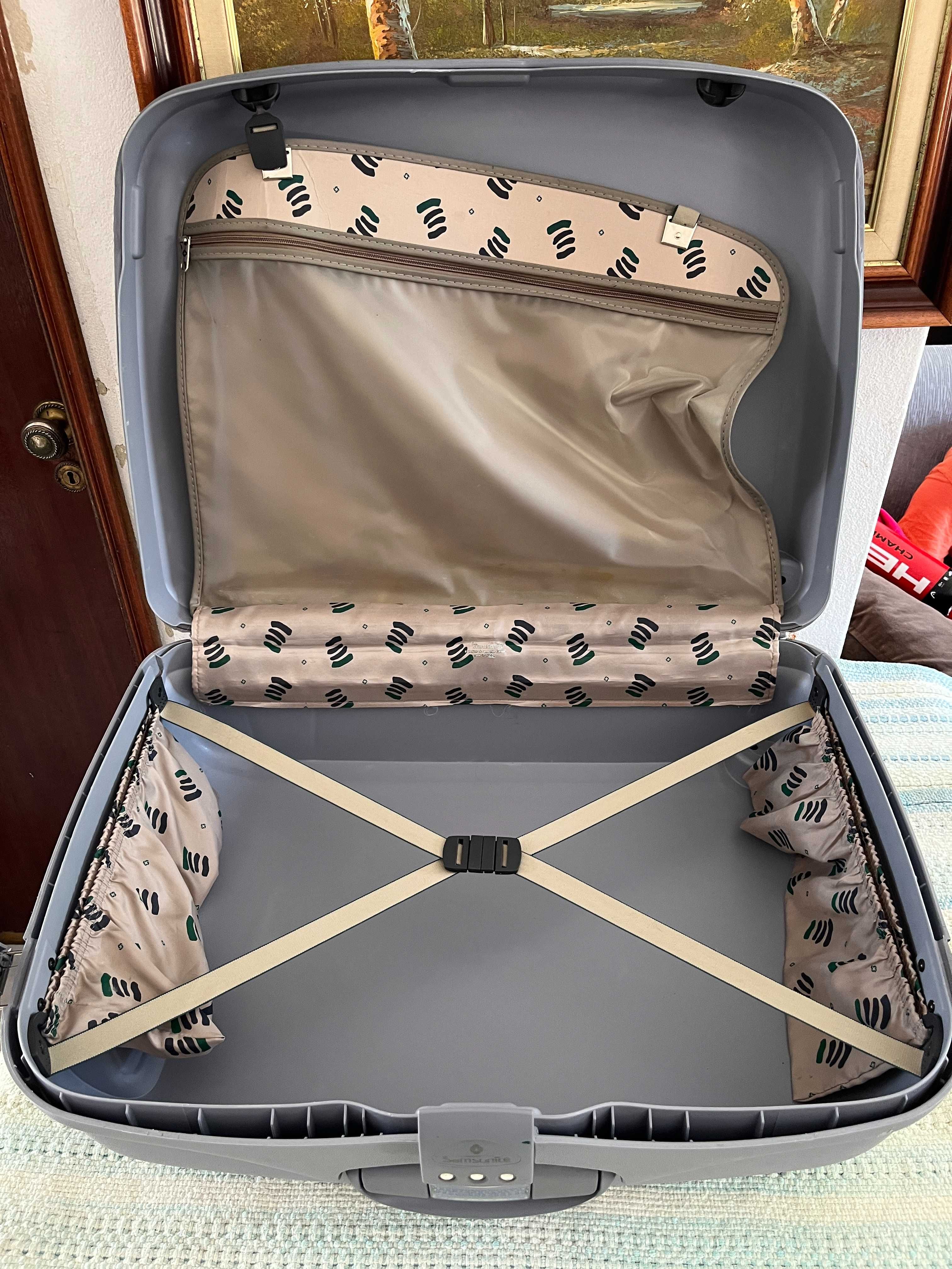 Samsonite - Mala de Viagem Cinzenta com Código e Rígida