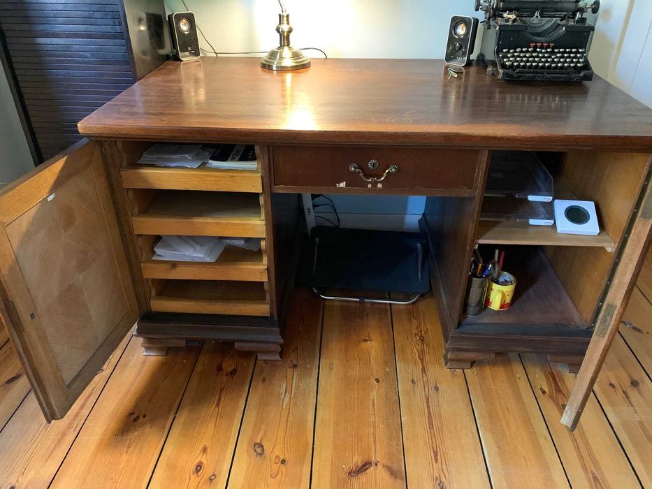 Biurko antyk ciemne drewno