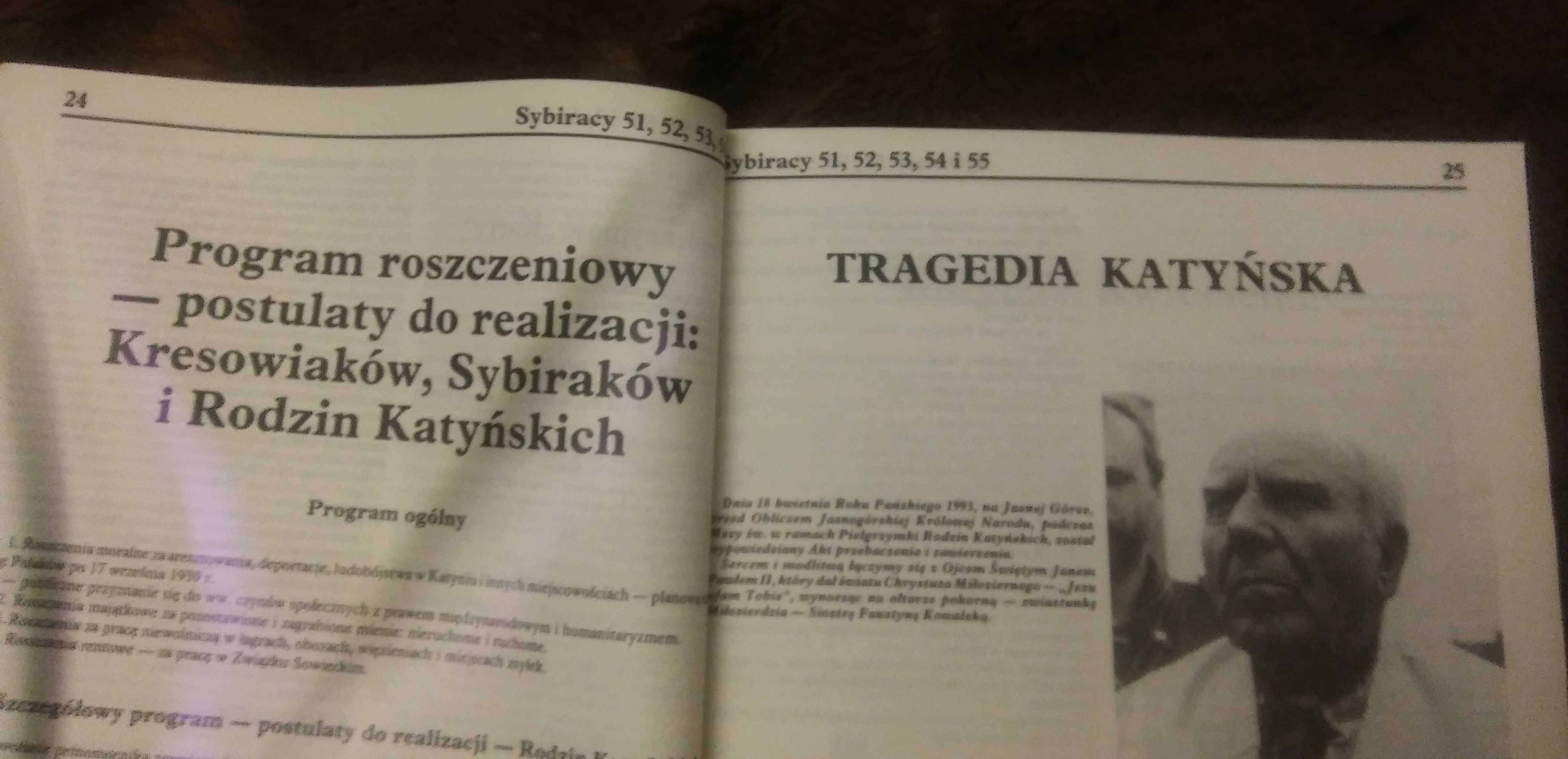 czasopismo, gazeta, zeszyt, SYBIRACY, nr 51, 52, 53, 54, 55, rok 1993