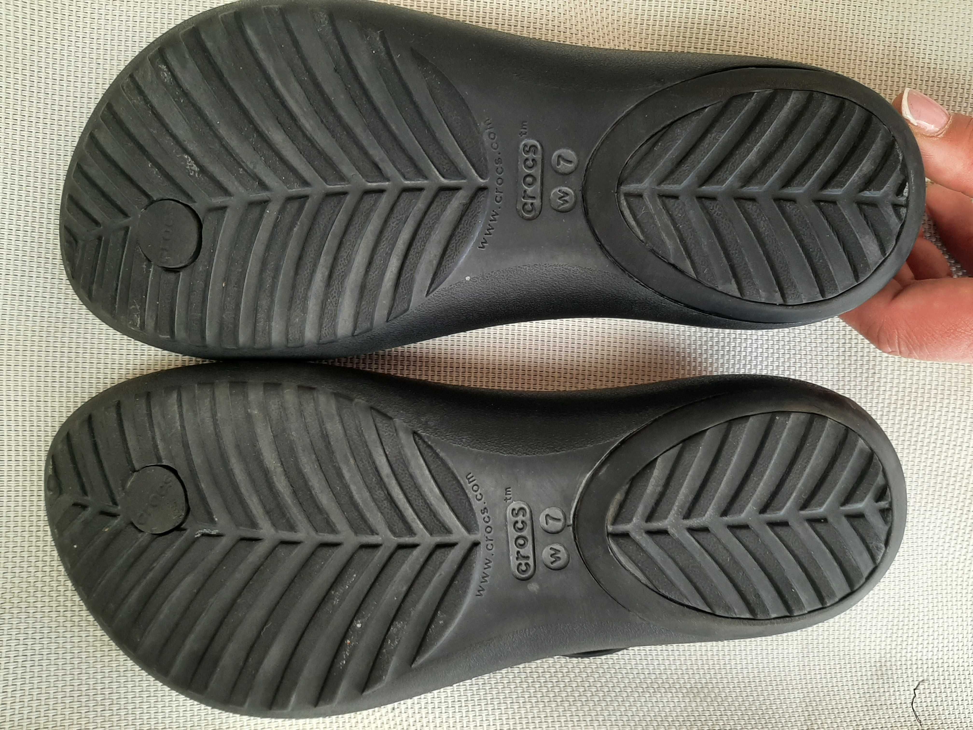 Sandały Crocs Serena flip czarne stan idealny w7