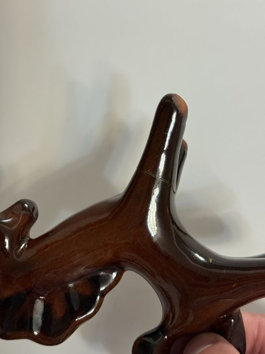 Кінь статуетка з обливної кераміки (Васильківська майоліка)