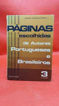 Livro - REF PBV - Páginas Escolhidas Autores Portugueses e Brasileiros