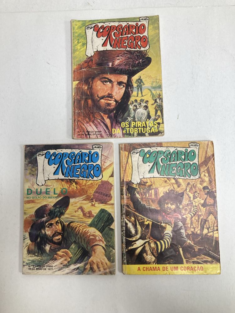 Livros BD antigos Fantasma, Akim, Corsário Negro
