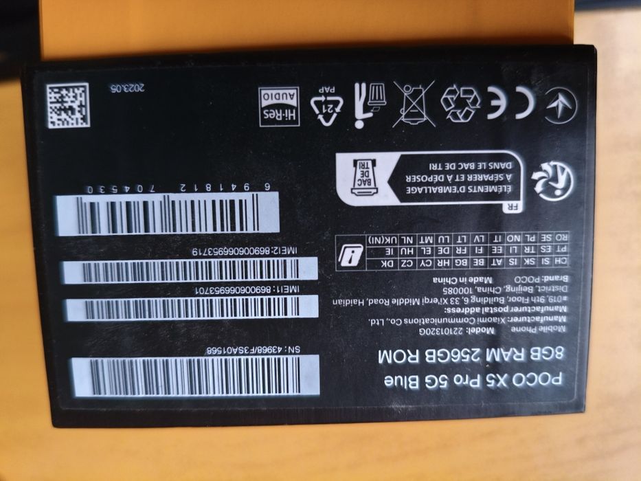 POCO X5 Pro 5G Blue 8GB RAM 256GB ROM