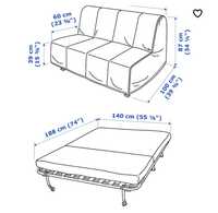 Sofa dwuosobowa Lycksele Ikea