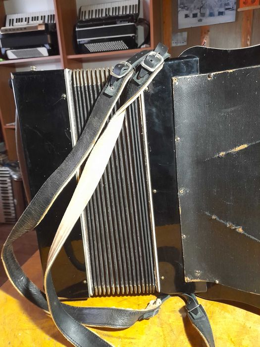 Akordeon HESS 80 basów IV chóry strój francuski /musette/