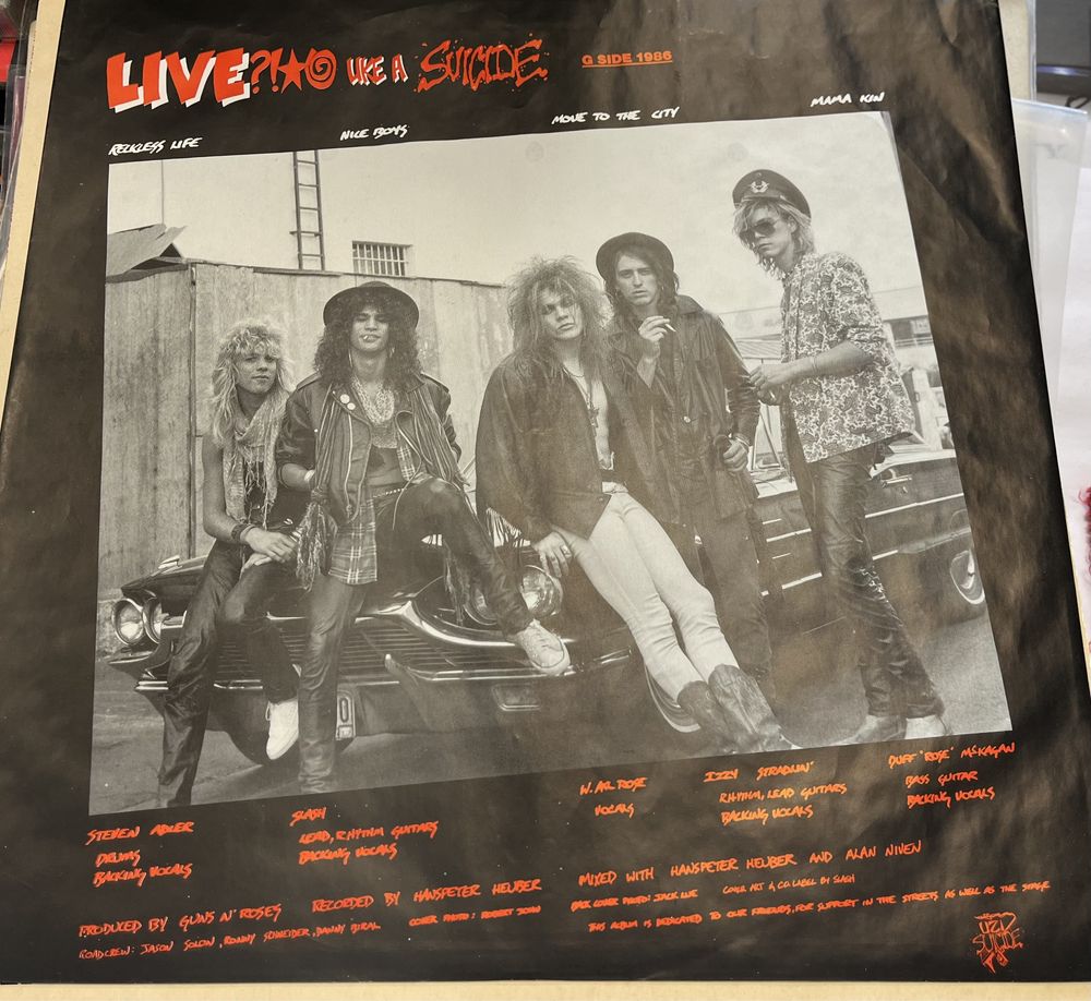 Guns N' Roses – G N' R Lies (Vinyl, 1988, Europe, NM, LP, Uncensored)