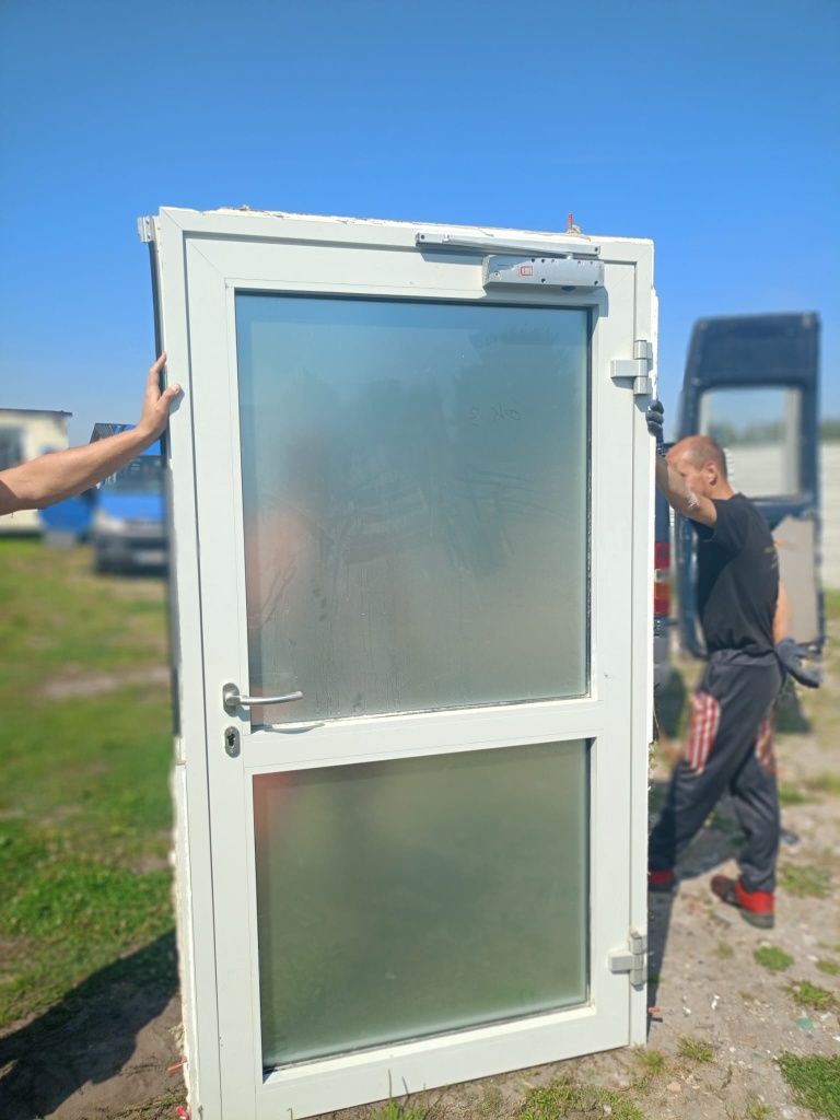 drzwi aluminiowe używane z Niemiec super stan dostawa gratis cały Kraj