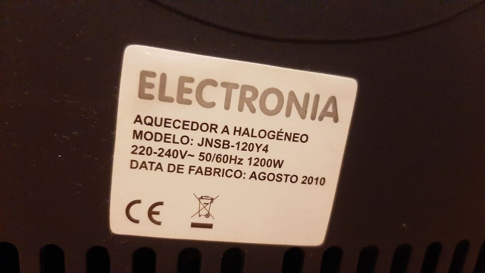 Aquecedor de halogeneo