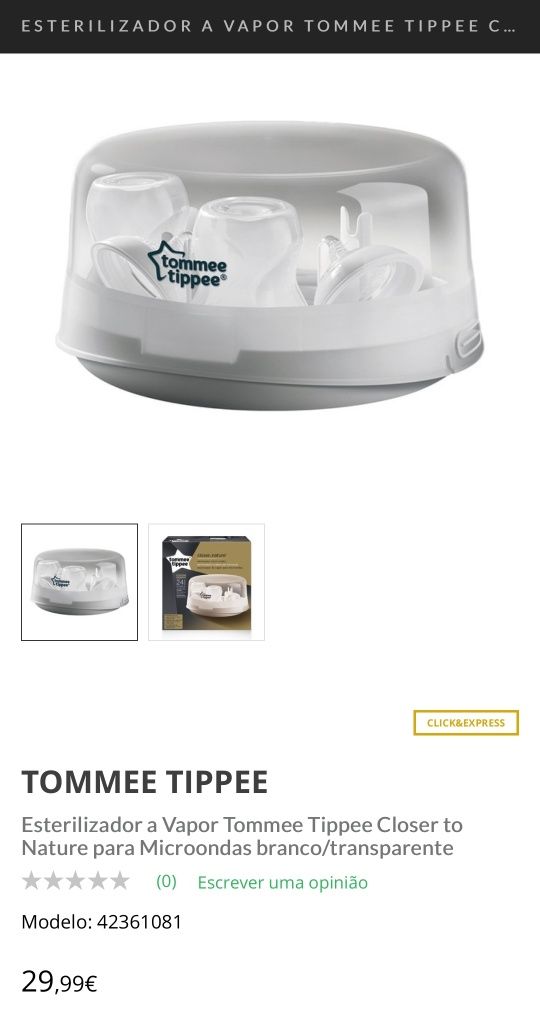 Esterilizador Biberao para Microondas - Tommee Tippee