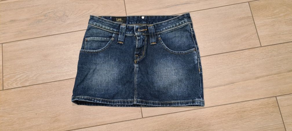 Spódnica lee mini jeans rozmiar M