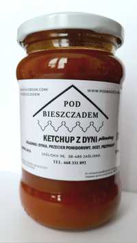 Ketchup z dyni pikantny, domowy, słoik 370ml